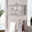 국산 루나리스 GPS수신 LED 벽시계 비앙코 36cm