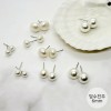 담수진주 귀걸이(납작) 6mm