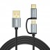 choetech 2in1 USB to C타입 + 마이크로 5핀 케이블 (1.2m) XAC-0012-102BK