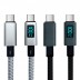 LED CtoC타입 PD 100W 초고속 충전데이타 케이블 BOS-100LCD