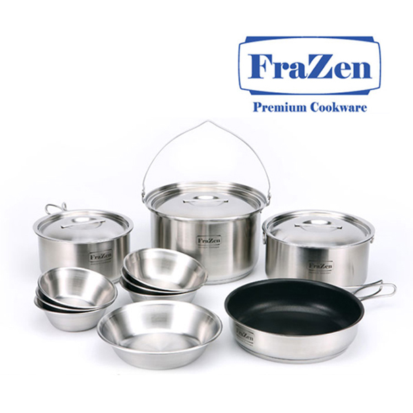 [프라젠] FraZen 프리미엄 쿡웨어 코펠 15P 세트 (7~8인용)