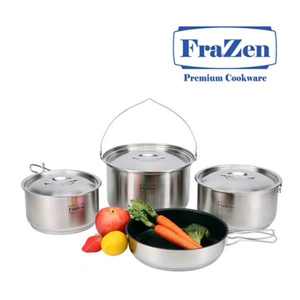 [프라젠] FraZen 프리미엄 쿡웨어 코펠 8P 세트 (9~10인용)