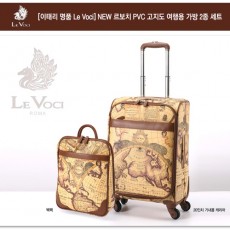 [이태리 명품 Le Voci] NEW 르보치 PVC 고지도 여행용 가방 2종 세트(4바퀴 채용-20인치)/기내용20인치,백팩