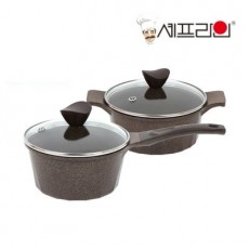 셰프라인 리빙앤쿡 화강암냄비 2종 (18편수+20양수)