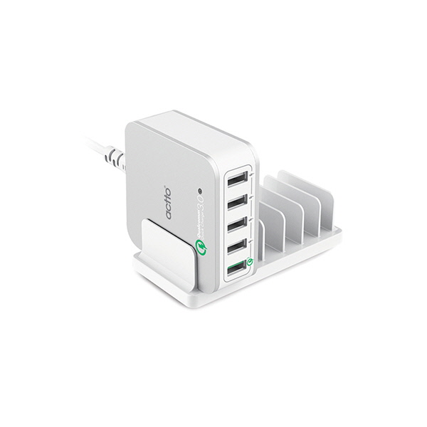 엑토 메가 QC 3.0 5포트 USB 충전기 MCU-05
