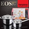 셋트특가 독일 햄튼 EOS인덕션 3중바닥 냄비2종 도마세트 HEOS-16S20PN