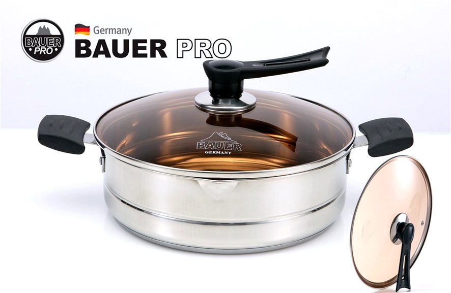 [BAUER PRO GERMANY]NEW 독일 바우어 프로 3중바닥 IH 전골냄비 24cm
