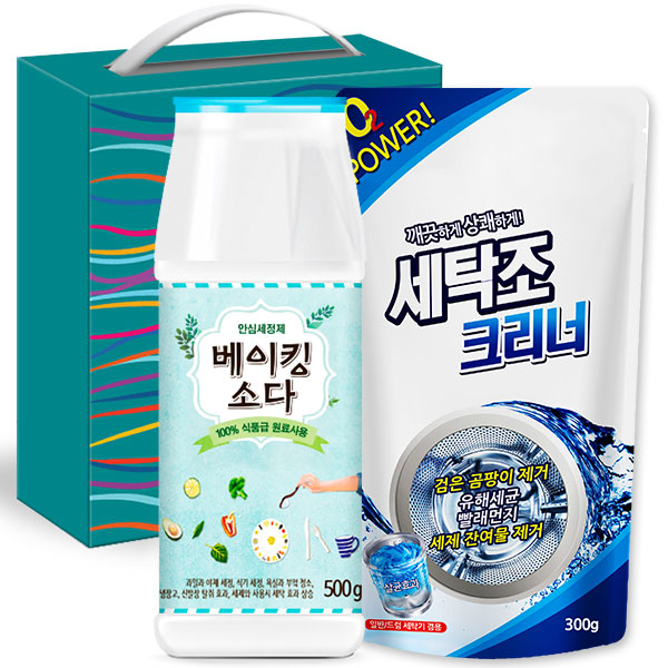 탑셰프베이킹소다500용기 세탁조크리너(2종)
