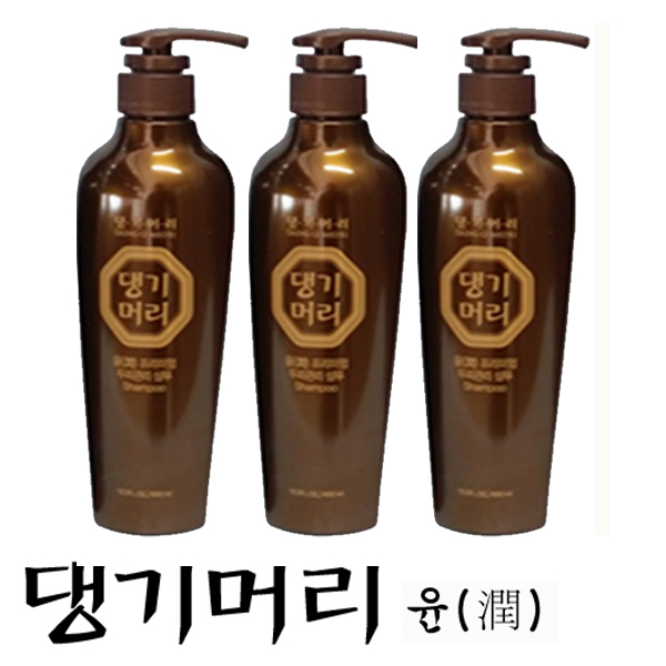 댕기머리 두피관리용 윤 프리미엄 샴푸 400ml*3종