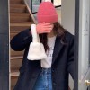 블루링스 GGD 앙고라 토끼털 니트 핑크 비니 모자 BLM-GGD01
