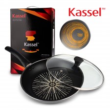 [Kassel ] 카셀 단조형 티타늄 후라이팬 28cm + 유리뚜껑