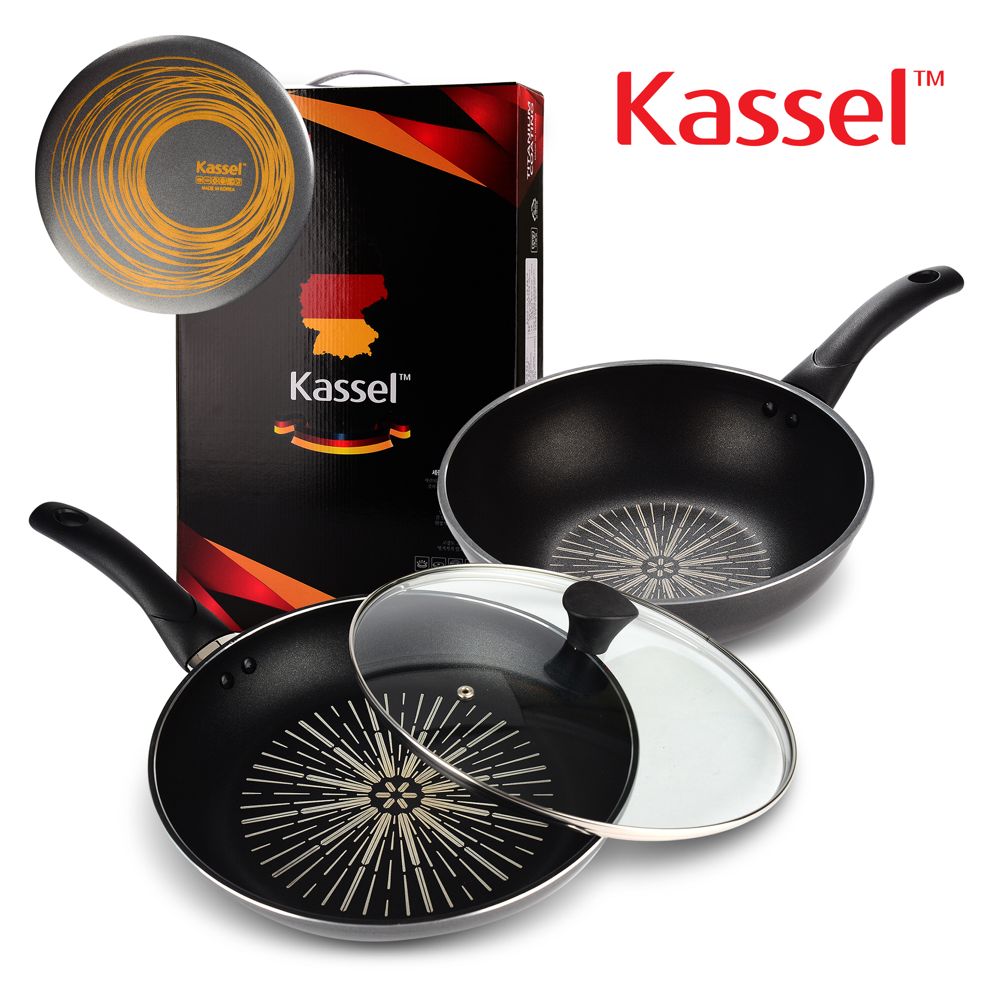 [Kassel ] 카셀 단조형 후라이팬 3종B세트