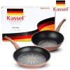 [Kassel ] 카셀 티타늄코팅 실리콘 손잡이 후라이팬 2종세트 28CM후라이팬 + 28CM궁중팬