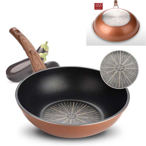 [Kassel ]카셀 티타늄코팅 실리콘손잡이 인덕션(IH) 궁중팬 28cm