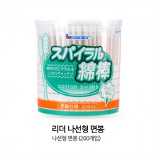 리더 나선형 면봉 200개*5