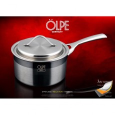 [OLPE] 독일 올페 엘레간트 3PLY냄비(통3중) 냄비 18CM(편수)OLP-E-18S