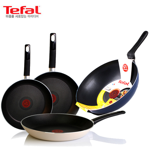 [테팔] 그래픽 단청 프라이팬 24cm+26cm+28cm+파워블루멀티팬 28cm TFC-GD468PBW