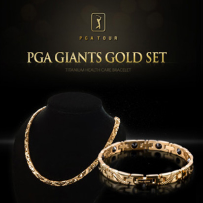 PGA TOUR 자이언츠 세트_골드 건강용품/건강팔찌