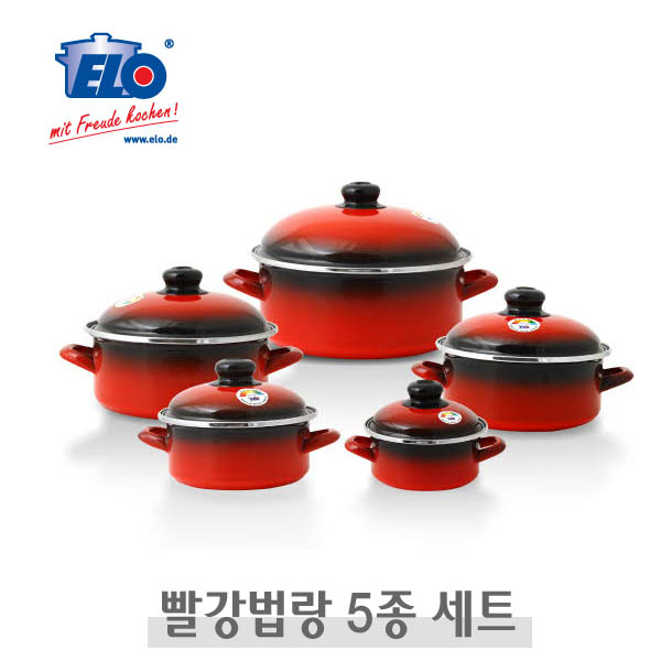 ELO 빨간법랑 5종 (낮은형)