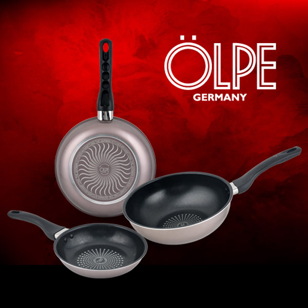 [OLPE] 독일 올페 레트로 다이아몬드 후라이팬3종세트 (20F+26F+26W) OLP-2F6F6W