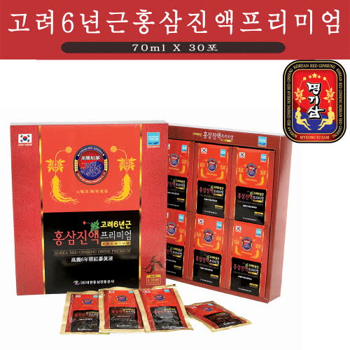 명기삼 고려6년근홍삼진액프리미엄 70ml*30포
