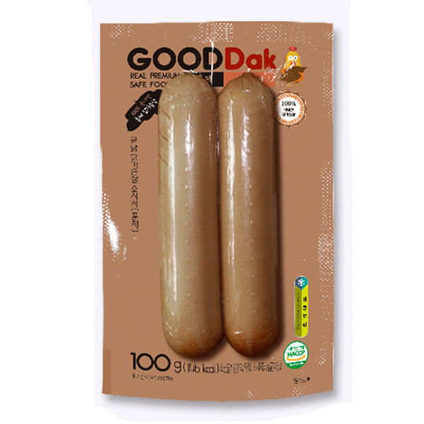 국산닭으로 만든 훈제 닭가슴살소시지 100gx5팩