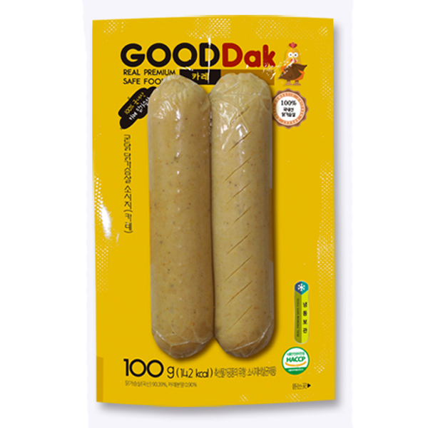 국산닭으로 만든 카레 닭가슴살소시지 100gx20팩