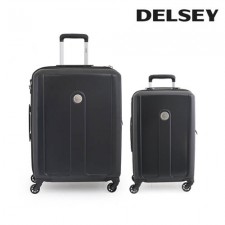 [DELSEY]델시 플라니나 캐리어 블랙 기내+화물 2종