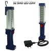 SMD 32 LED 20W 충전식 작업등 손전등 랜턴 캠핑 D889 (아답터 포함)