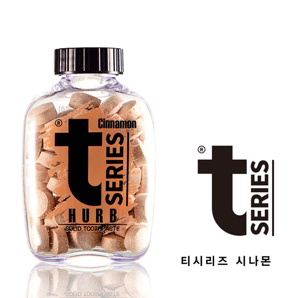 티시리즈 타정 치약 허브 타입 시나몬  60정