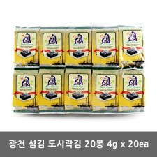 광천 섬김 도시락김 20봉 4g * 20ea