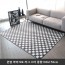 [미래앤데코] 본염 마이크로 북유럽 패턴 러그 5mm 스타 중형100x150cm