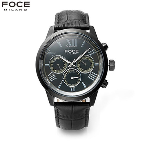 [FOCE]남성 가죽 손목시계 FM7502BBK