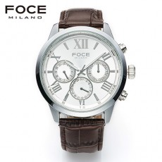 [FOCE]남성 가죽 손목시계 FM7502WR