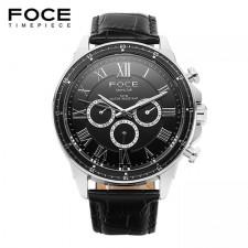 [FOCE]남성 가죽 손목시계 FM5208BK