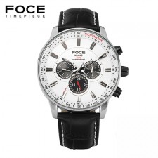 [FOCE]남성 가죽 손목시계 FM6304WH