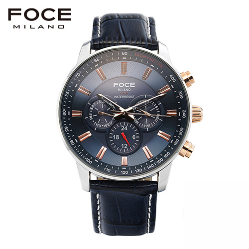 [FOCE]남성 가죽 손목시계 FM6304BU