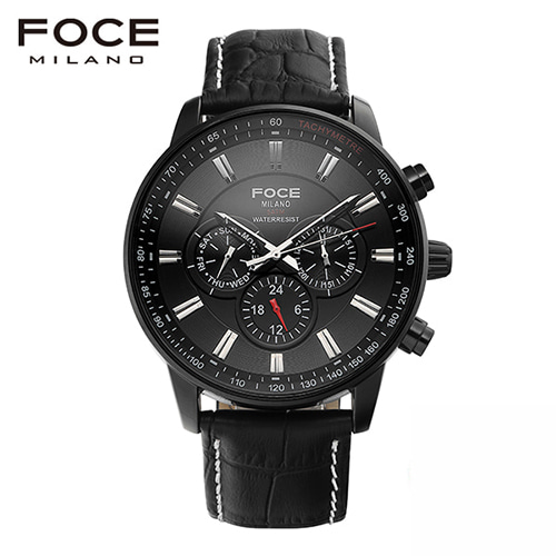 [FOCE]남성 가죽 손목시계 FM6304BBK