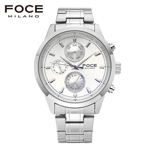 [FOCE]남성 메탈 손목시계 FM7503WH