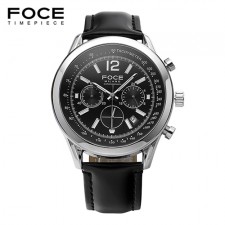 [FOCE]남성 가죽 손목시계 FM7511L-BK