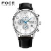 [FOCE]남성 가죽 손목시계 FM7519L-WH