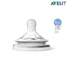 아벤트 내추럴 느린속도 젖꼭지 SCF652/23(2pcs)