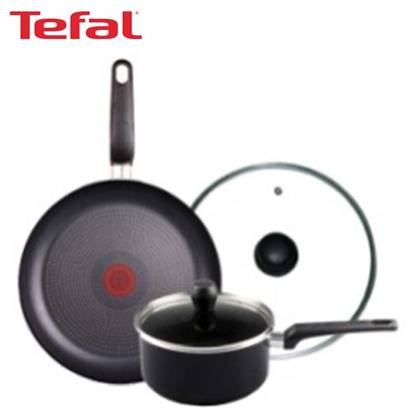 [테팔] 쿡이지 프라이팬 28cm+유리뚜껑 28cm+인비지아 냄비 편수 18cm TFC-CE8GIVS8