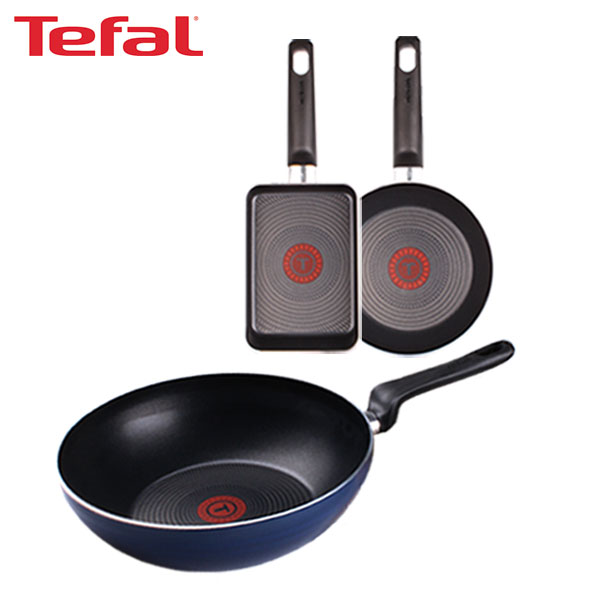 [테팔] 파워 블루 멀티팬 28cm+미니팬 18cm+사각 에그팬 12*18cm TFC-PBWEP18S18