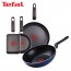 [테팔] 쿡이지 프라이팬 28cm+파워 블루 멀티팬 28cm+미니팬 18cm+사각 에그팬 12*18cm TFC-CE8PBWEP18S18