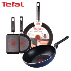 [테팔] 멕시칸 프라이팬 28cm+파워 블루 멀티팬 28cm+미니팬 18cm+사각 에그팬 12*18cm TFC-MC8PBWEP18S18
