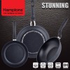 [Hamptons]독일 햄튼 스터닝 다이캐스팅 인덕션 블랙 후라이팬 3종세트(24F+28F+26W)