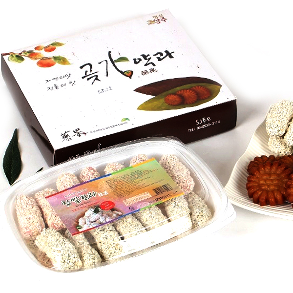 상주곶감 찹쌀약과(30gx24개)+찹쌀유과(200g)