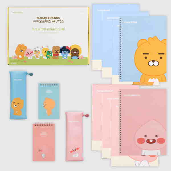 [카카오 프랜즈] 실속구성 문구세트 어피치 1호