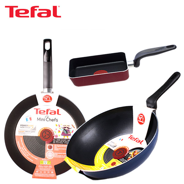 [테팔] 멕시칸 프라이팬 28cm+파워 블루 멀티팬 28cm+사각 에그팬 12*18cm TFC-MC8PBWEPS18